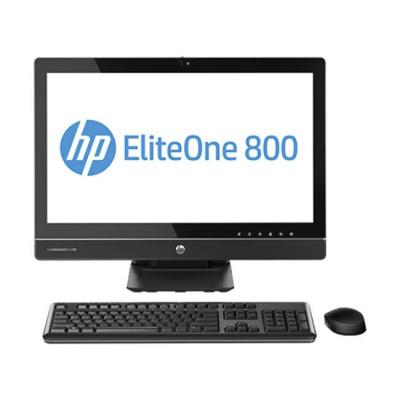 Настолен компютър hp eliteone 800 g1, all-in-one, 8gb ram/120gb ssd, intel core i5-4590, 24-инчов монитор + клавиатура и мишка, черен - реновиран