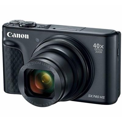 Цифров фотоапарат canon powershot sx740 hs, 20.3 mp, 1/2.3 cmos, 40x оптично увеличение, usb, hdmi, wi-fi, gps, черен, 2955c002aa