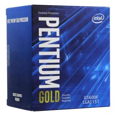 Процесор intel pentium gold g5600f, (3.9ghz, 4mb, lga1151), box