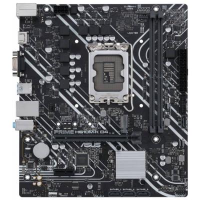 Дънна платка asus prime h610m-k d4, lga 1700 matx, 2x ddr4, 1x m.2