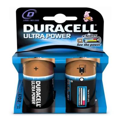 Алкални батерии duracell - ultra power d 2 броя в опаковка, 15.00323