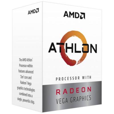 Процесор amd athlon 200ge awyd200gc6fbbox, am4, 3.20 ghz, 4 mb cache, 2-core, 4 threads, 14 nm, 35 w, box, yd200gc6fbbox_vz