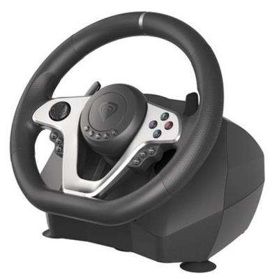 Волан genesis driving wheel seaborg 400, for pc / console, dual motor vibration, 270 - 900 градуса, жичен, usb, 15 бутона, черен / сребрист, ngk-1567
