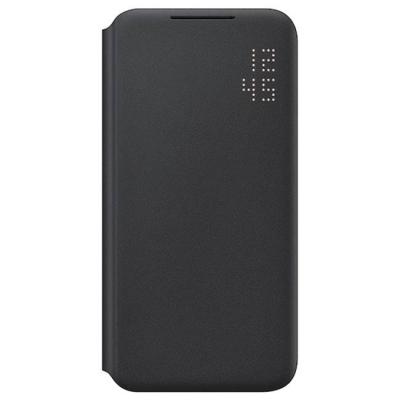 Калъф samsung s22 s901 smart led view cover, 6.1 инча (15.49 cm), черен, ef-ns901pbegee