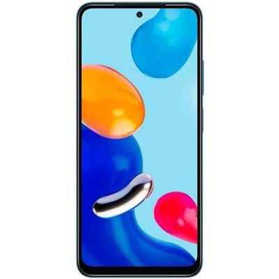 Смартфон xiaomi redmi note 11 37801, 6.43 инча (1080 x 2400), android 11, octa-core, 4 gb, 128 gb, 50 mp + 8 mp + 2 mp + 2 mp / 13 mp, син, mzb0anzeu