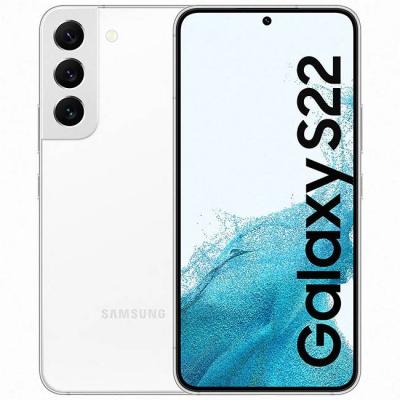 Смартфон samsung sm-s901b galaxy s22, 6.1 инча, 8gb, 128gb, бял