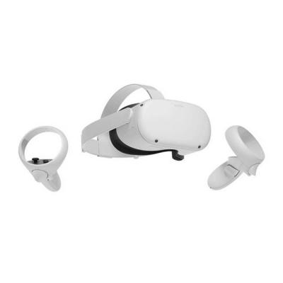 Комплект за виртуална реалност oculus quest 2, 256 gb, 3.6 инча oled, 1832 x 1920 / 90 hz, 3d cinematic sound, бял / черен, oculus-quest2-256