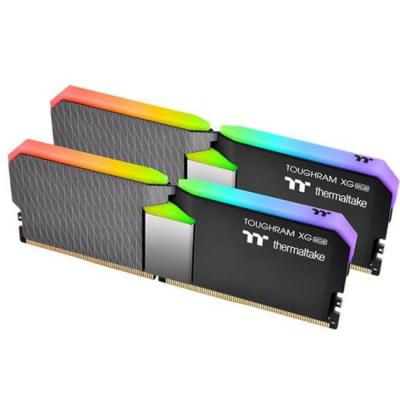 Ram памет thermaltake toughram xg r016d416gx2-3600c18a, 32 gb (2 x 16 gb), ddr4, pc4-28800, 3600 mhz, cl18, 1.2 v, rgb, черна, ther-ram-r016d416gx2-36
