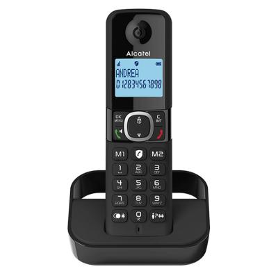 Безжичен dect телефон alcatel f860, 1 линия, 13 езика, 10 часа разговори, черен, 1015160