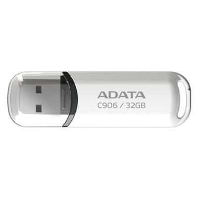 Флаш памет adata 32gb c906, usb 2.0-flash drive, white, ac906-32g-rwh