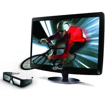 3d монитор acer 23.6 wide hs244hqbmii /3d 120hz