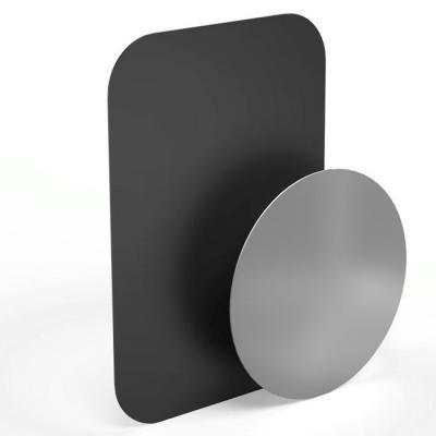 Плочка за магнитна стойка hama magnet, универсална, метал, черен / сребрист, hama-188302