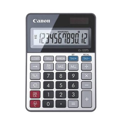 Настолен калкулатор canon ls-122tsdbl, 12-разряден, сив, 2060120152