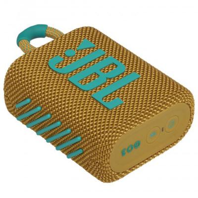Блутут колонка jbl go 3 yellow, 4.2 w, жълта, jbl-go3-yel