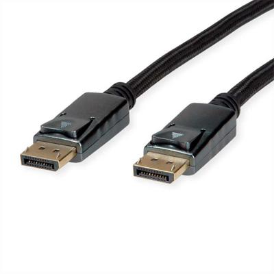 Кабел roline 11.04.5866, displayport v1.4, dp-dp, m/m, 1.0 м, черен, 11.04.5866
