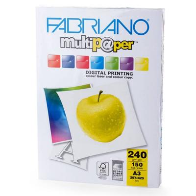 Копирен картон fabriano multipaper, a3, 420 x 297 мм, 230 µm, 240 g/m2, гланц, 150 листа, 1505100181