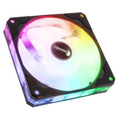 Вентилатор за кутия jonsbo lf-120 pwm, argb, 120 x 120 x 25 мм, 1500 rpm, 53 cfm, 32.2 dba, черен, jonsbo-lujb-005