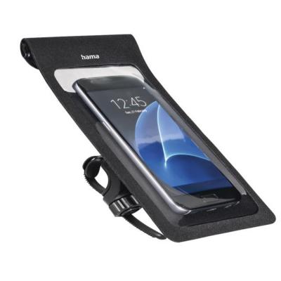 Калъф за смартфон hama slim, 8 - 16 сm, за велосипед, водоустойчива, черна, hama-210573