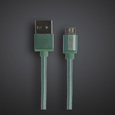Micro usb cable green 1m - grixx europe