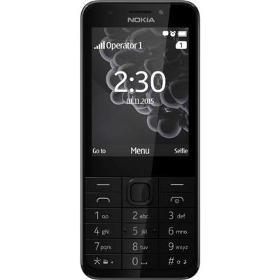 Мобилен телефон nokia 230 dark silver, 2.8 инча qvga (240 x 320), 16 mb ram, 2 mp / 2 mp, mini-sim, bluetooth, fm, 1 x micro-usb 2.0, 1 x 3.5 mm, сив