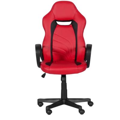 Разопакован геймърски стол carmen 7525 r - еко кожа, 130 кг,  червено - черно