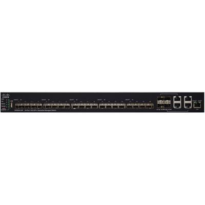 Управляем комутатор cisco sx550x-24f, 24-портов, lan: 4 x 10/100/1000 mbps, 24 x 10g sfp+, 1 x usb 2.0, 480 gbps, sx550x-24f-k9-eu