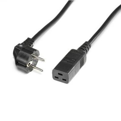 Захранващ кабел roline 19.08.1552 шуко, iec320-c19, 16a/250v, черен, 2.0 м, 19.08.1552