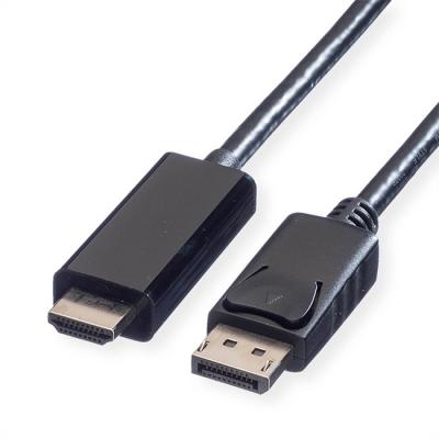 Кабел value 11.99.5788, dp - uhdtv, m/m, 5.0 м, черен, 11.99.5788