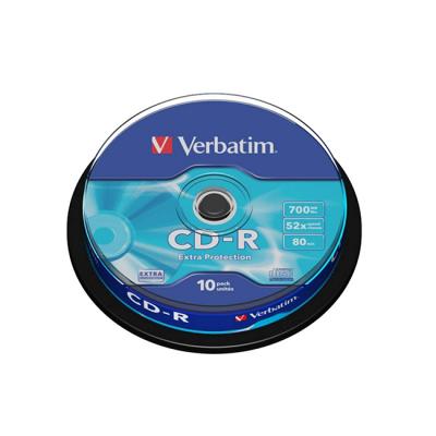 Verbatim cd-r, 700 mb, 52x, със защитно покритие, 10 броя в шпиндел, office1_2065100060