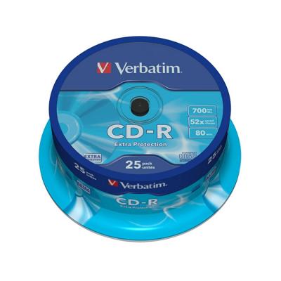 Verbatim cd-r, 700 mb, 52x, със защитно покритие, 25 броя в шпиндел, office1_2065100065
