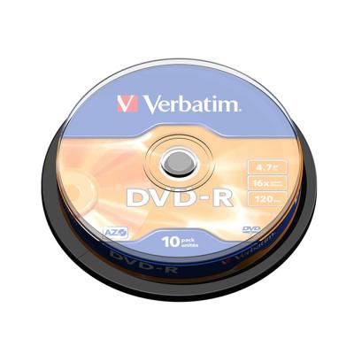 Verbatim dvd-r, 4.7 gb, 16x, azo покритие, 10 броя в шпиндел, office1_2065200055