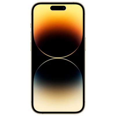Смартфон apple iphone 14 pro, 6.1 инча xdr oled, ios 16, hexa-core, 6 gb, 256 gb, 48 mp + 12 mp + 12 mp / 12 mp, dual sim, златист, mq0g3rx/a