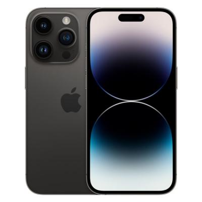 Смартфон apple iphone 14 pro max, 6.7 инча xdr oled, 6 gb, 256 gb, ios 16, hexa-core, 48 mp + 12 mp + 12 mp / 12 mp, dual sim, черен, mq9u3rx/a
