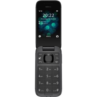 Мобилен телефон nokia 2660 ds flip black, 2.80 инча qvga (240 x 320), 128 mb, 48 mb ram, 0.3 mp, dual sim,  bluetooth, microsdhc, черен