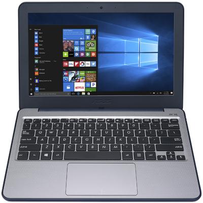 Лаптоп asus w202na-gj0090r, 11.6 инча hd (1366 x 768), intel celeron n3350, 4 gb lpddr3, 128 gb emmc, intel hd graphics 500, windows 10 pro, син