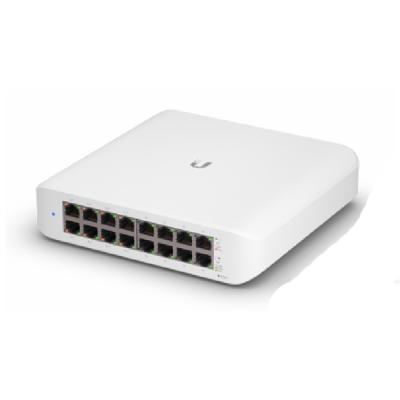 Управляем комутатор ubiquiti unifi switch lite usw-lite-16-poe gen2, 16 x 10/100/1000 gpbs, 8 - poe+, 15 w, layer 2, бял, usw-lite-16-poe_vz