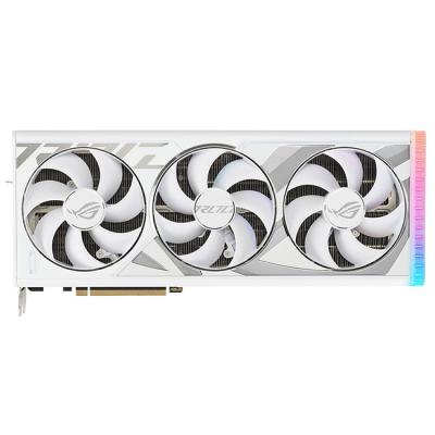 Видео карта asus rog strix geforce rtx 4080 white oc 16gb gddr6x, asus-vc-rog-rtx4080-o16-w