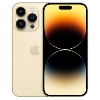 Смартфон apple iphone 14 pro, 6.1 инча xdr oled, ios 16, hexa-core, 6 gb, 512 gb, 48 mp + 12 mp + 12 mp / 12 mp, dual sim, златист, mq233rx/a
