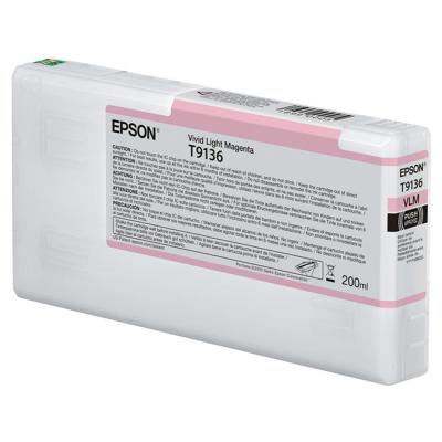 Мастилена касета epson ultrachrome hdr, t9136, 200ml, light magenta, c13t913600