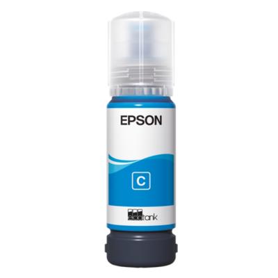 Бутилка с мастило epson 108 ecotank, до 7 200 страници, 70 ml, cyan, c13t09c24a