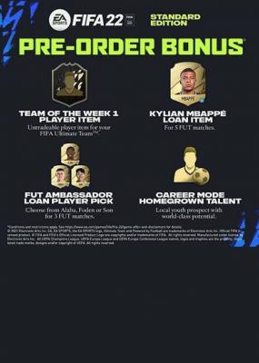 Fifa 22 (standard edition) pre-order bonus (dlc) (pc) origin key europe