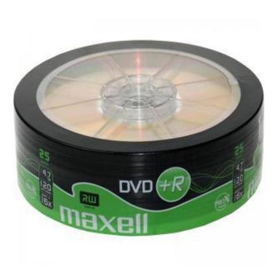 Диск dvd+r maxell, 4,7 gb, 16x, 25 бр, ml-ddvd-plusr4.7-25pk