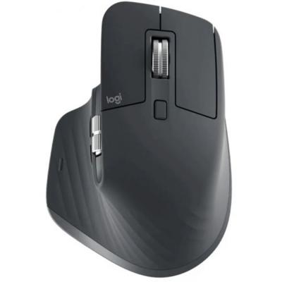 Безжична мишка logitech mx master 3s-910-006559, bluetooth, usb, оптична, 8 000 dpi, 7 бутона, графит, 910-006559_vz