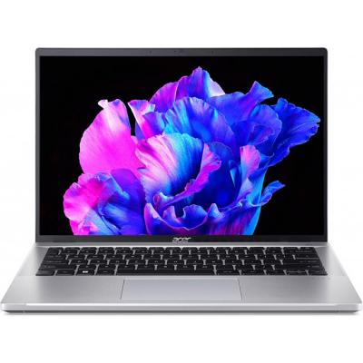 Лаптоп acer swift go sfg14-71-773l, core i7-13700h, 14 инча 2k oled, 16 gb lpddr5, 1 тb ssd, intel iris xe, win 11 pro, сребрист, nx.kf1ex.001