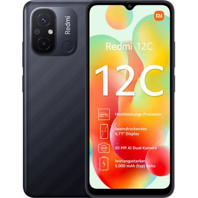 Смартфон xiaomi redmi 12c, 3gb, 32gb, graphite gray, mzb0dl5eu