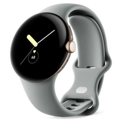 Смарт часовник google pixel watch, google, 1.4 инча екран, 32 gb, wear os, bluetooth 5.0, wi-fi, nfc, сив / златист, google-pix-watch-shamp-gl