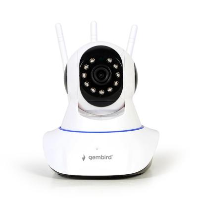 Ip камера gembird fullhd 1080p indoor wifi ip-camera with built-in microphone, speaker, бяла, icam-wrhd-02
