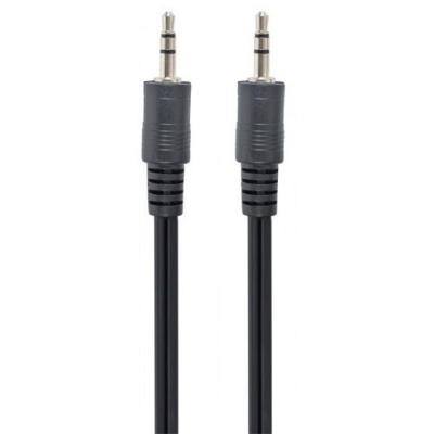 Аудио кабел gembird, мини жак към мини жак, male / male, 2 m, черен, cca-404-2m