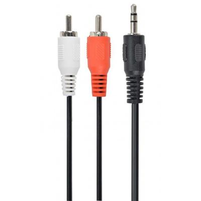 Кабел gembird 3.5 mm stereo to rca plug cable, 1.5 m, cca-458