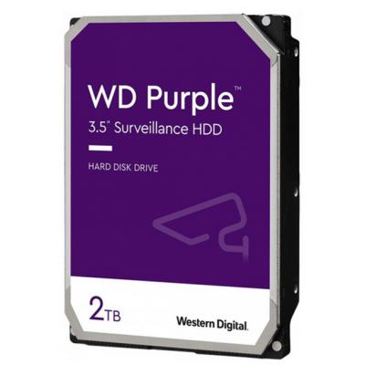 Твърд диск wd purple 2tb sata 6gb/s ce hdd 3.5inch internal 256mb cache, wd23purz